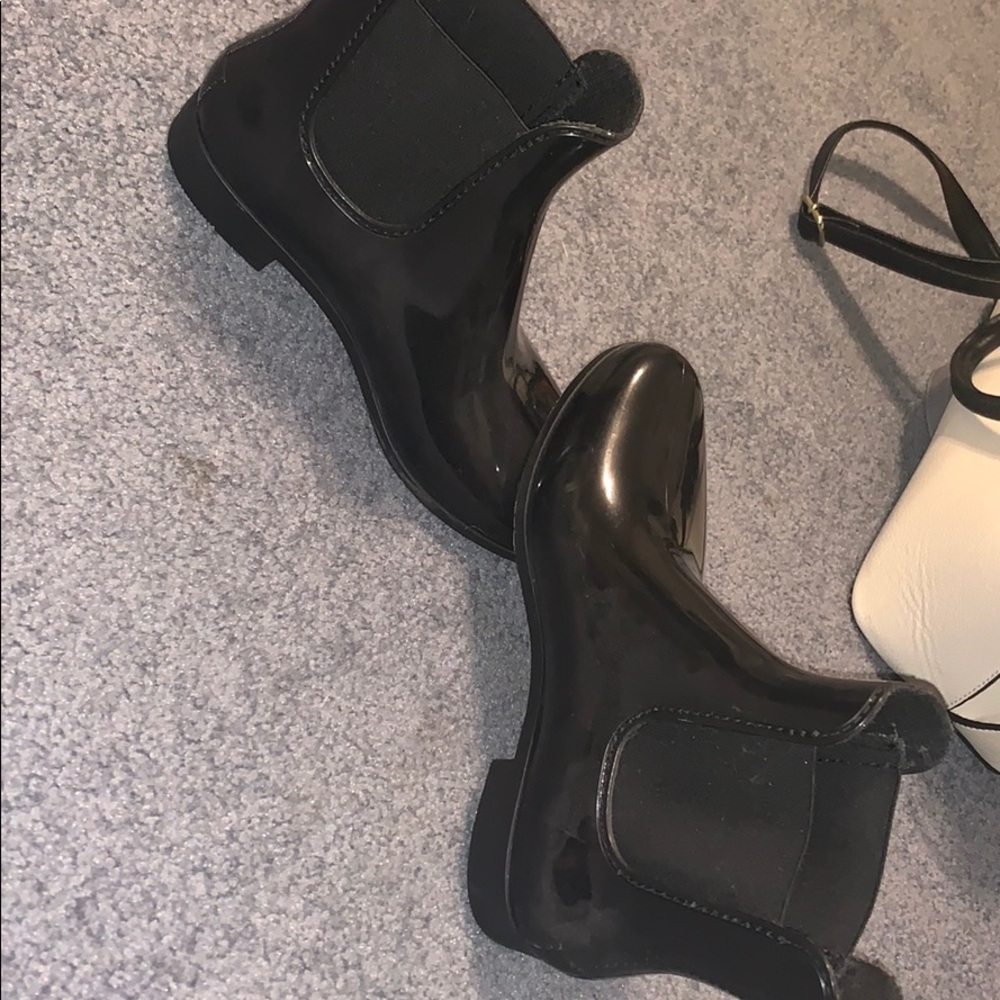 Black Rain Boots
